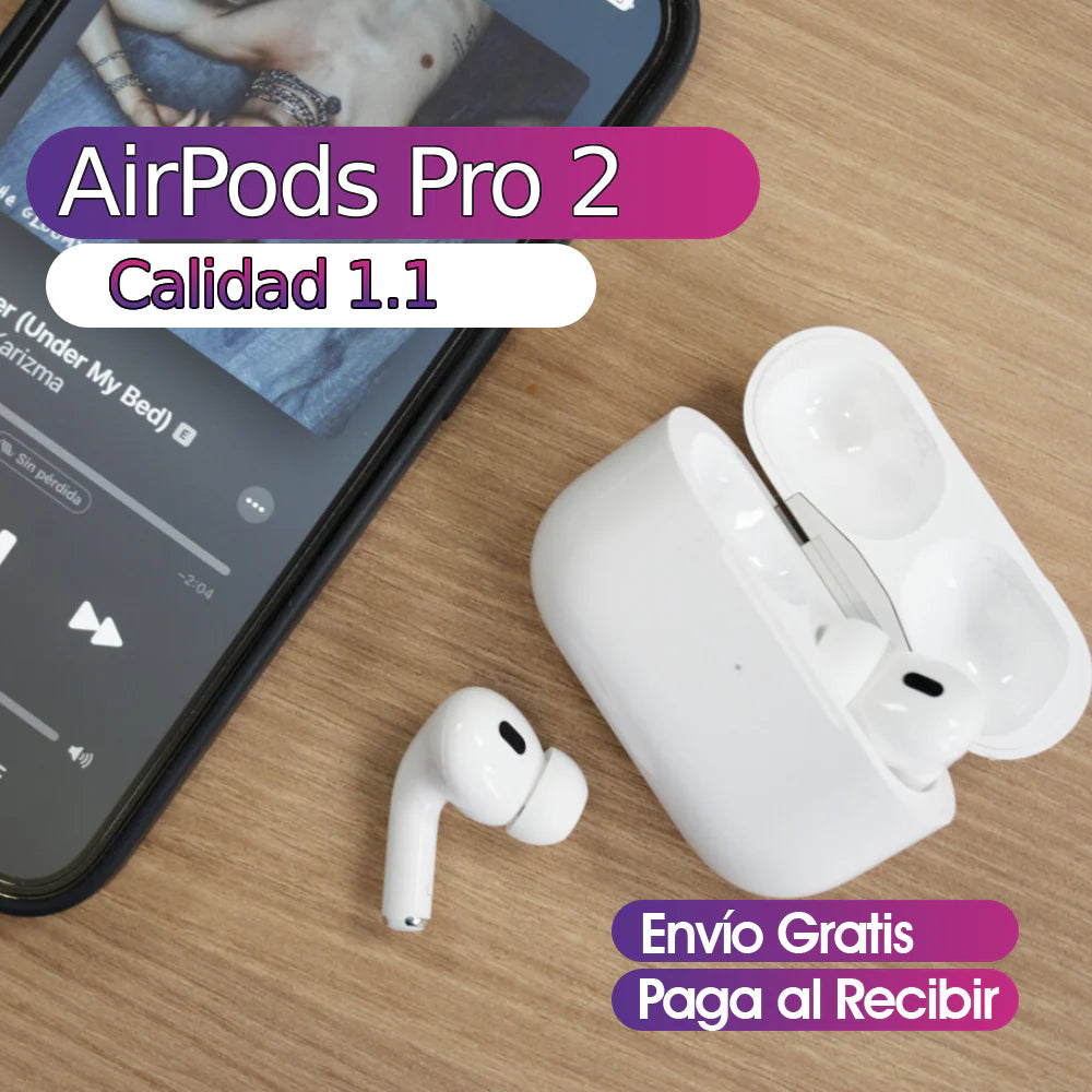 Audifonos Airpods Pro segunda generación calidad 1.1 compatibles con IOS y Android