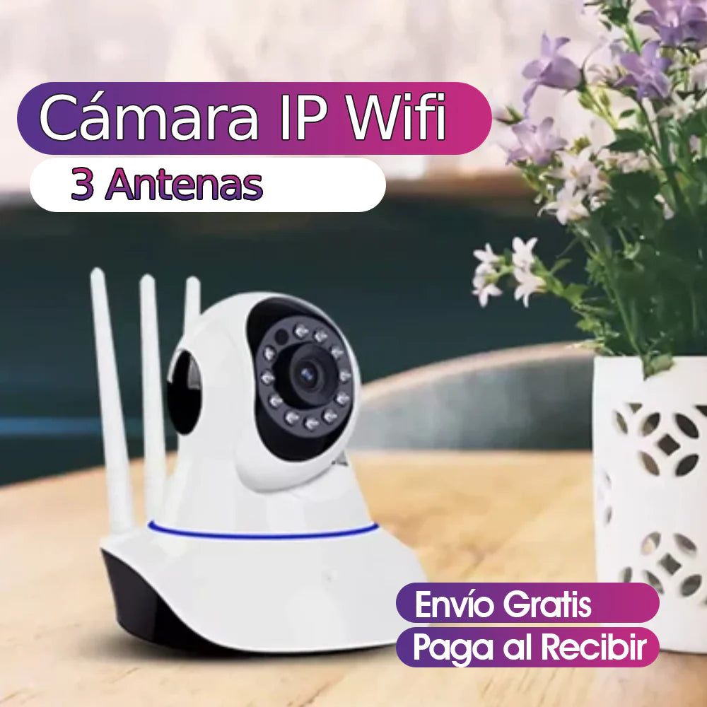 CAMARA 3 ANTENAS IP WIFI